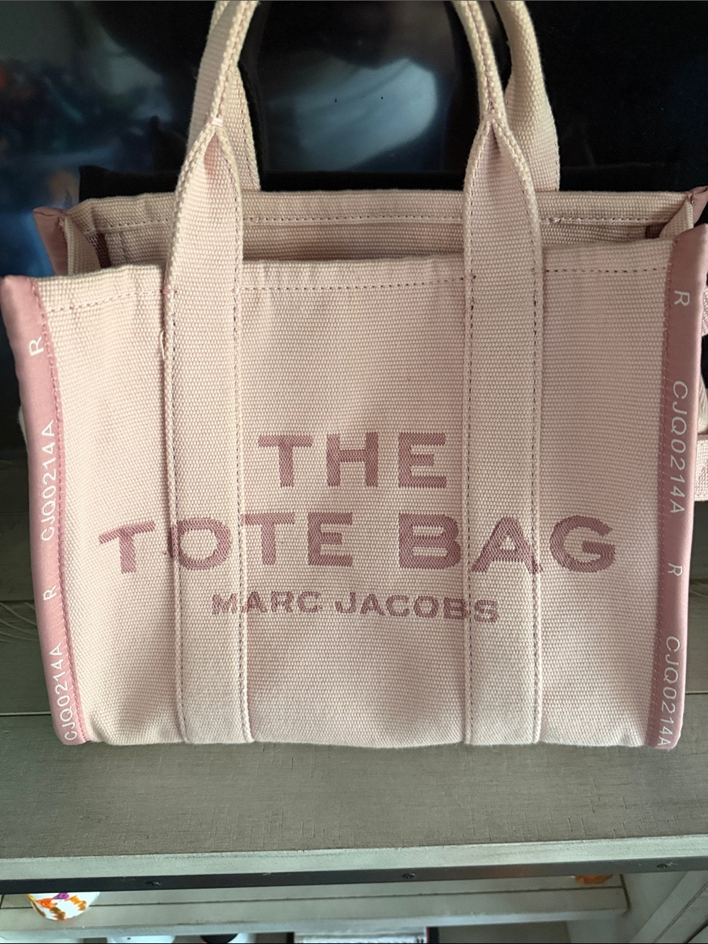 Marc Jacobs Blush Pink Canvas Mini Tote with Logo